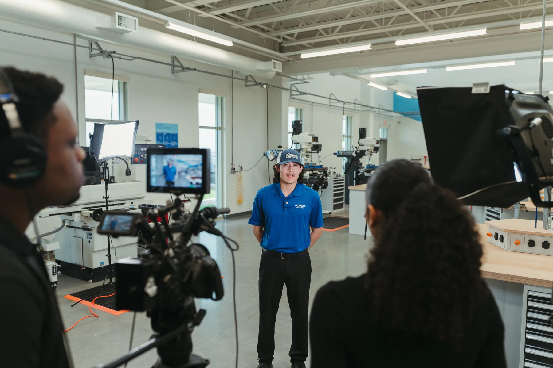 Hylton Media Group crew on a production set in Atlanta