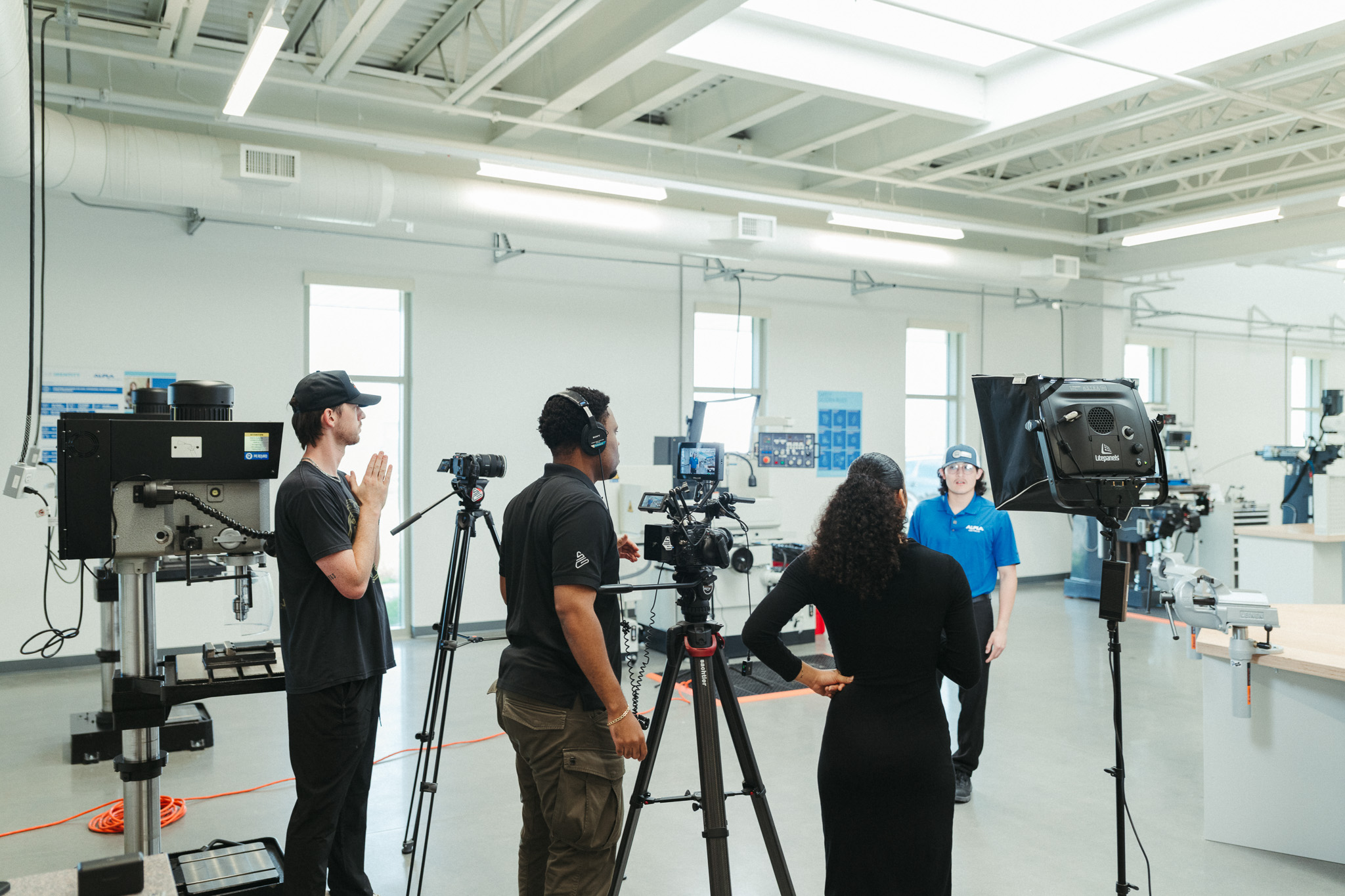 ALPLA apprentices and leaders inside the Iowa City Learning and Development Hub