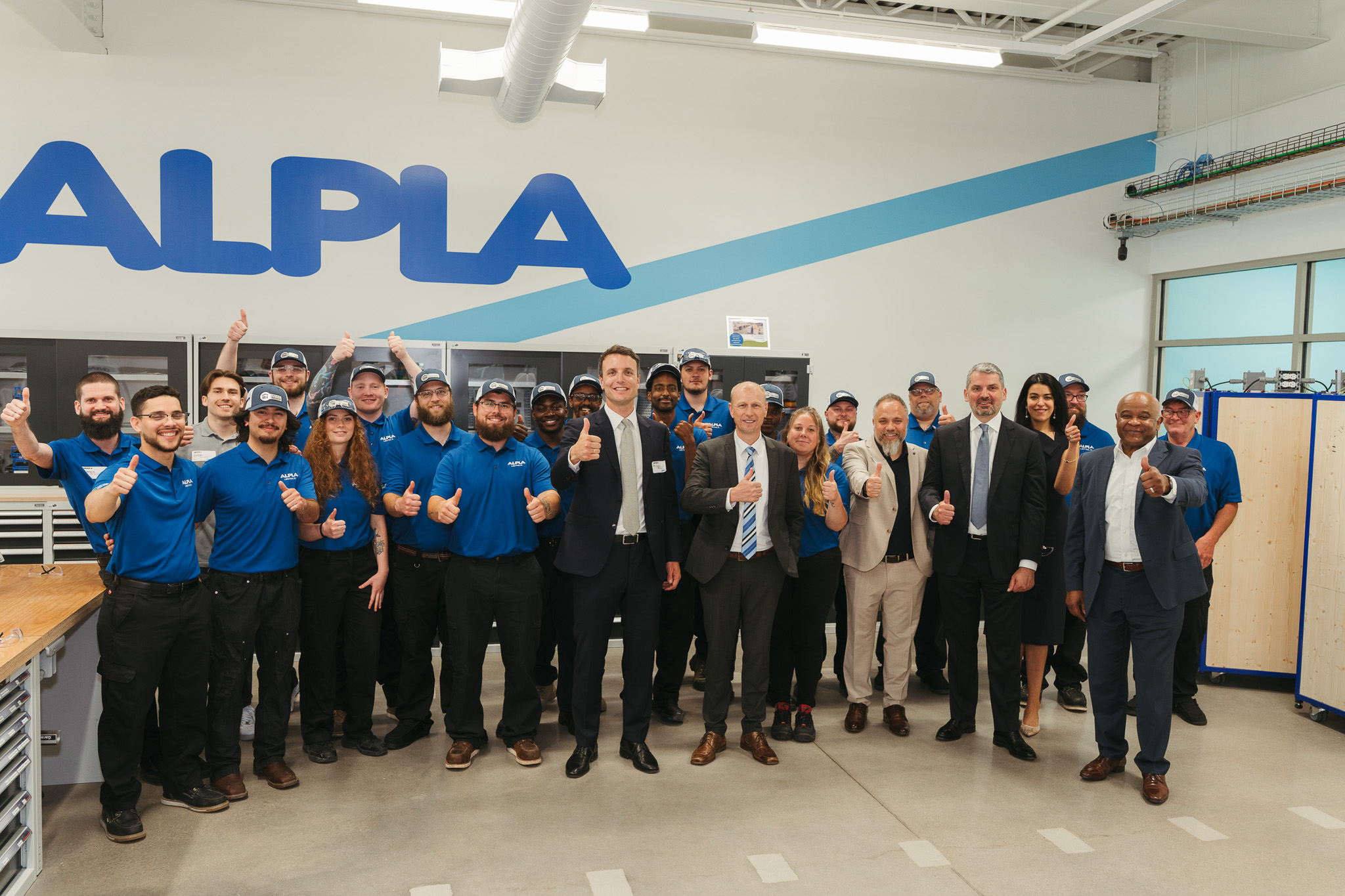 ALPLA apprenticeship program footage showing hands-on technical training in Iowa City