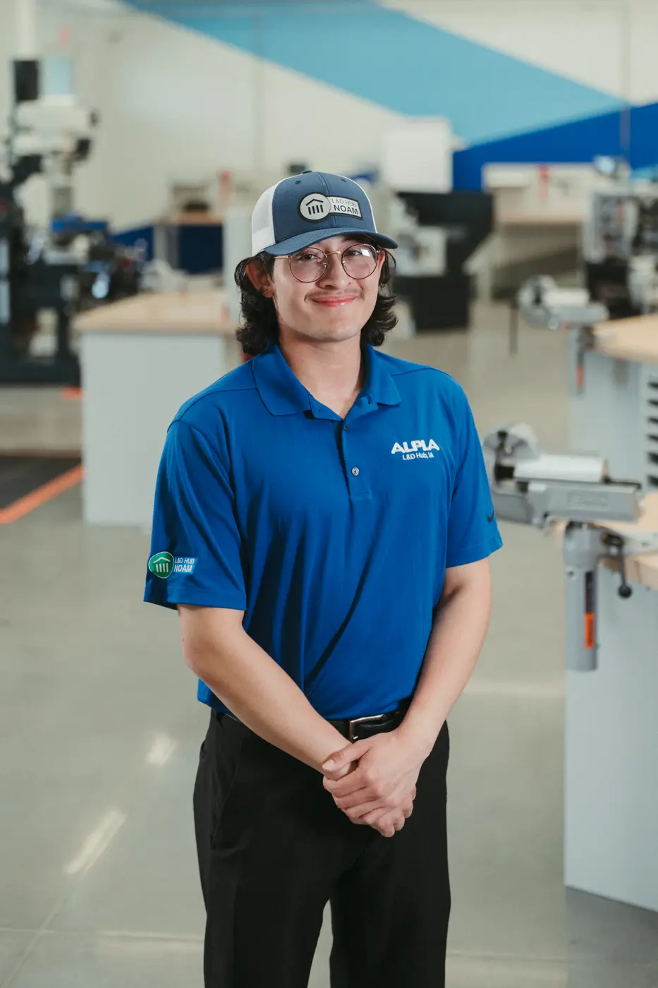 On-site portrait photography by Hylton Media Group at a manufacturing training facility
